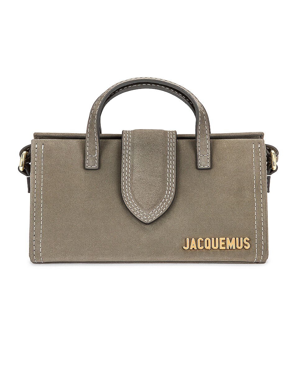 Image 1 of JACQUEMUS Le Porte Lunettes Bag in Dark Grey