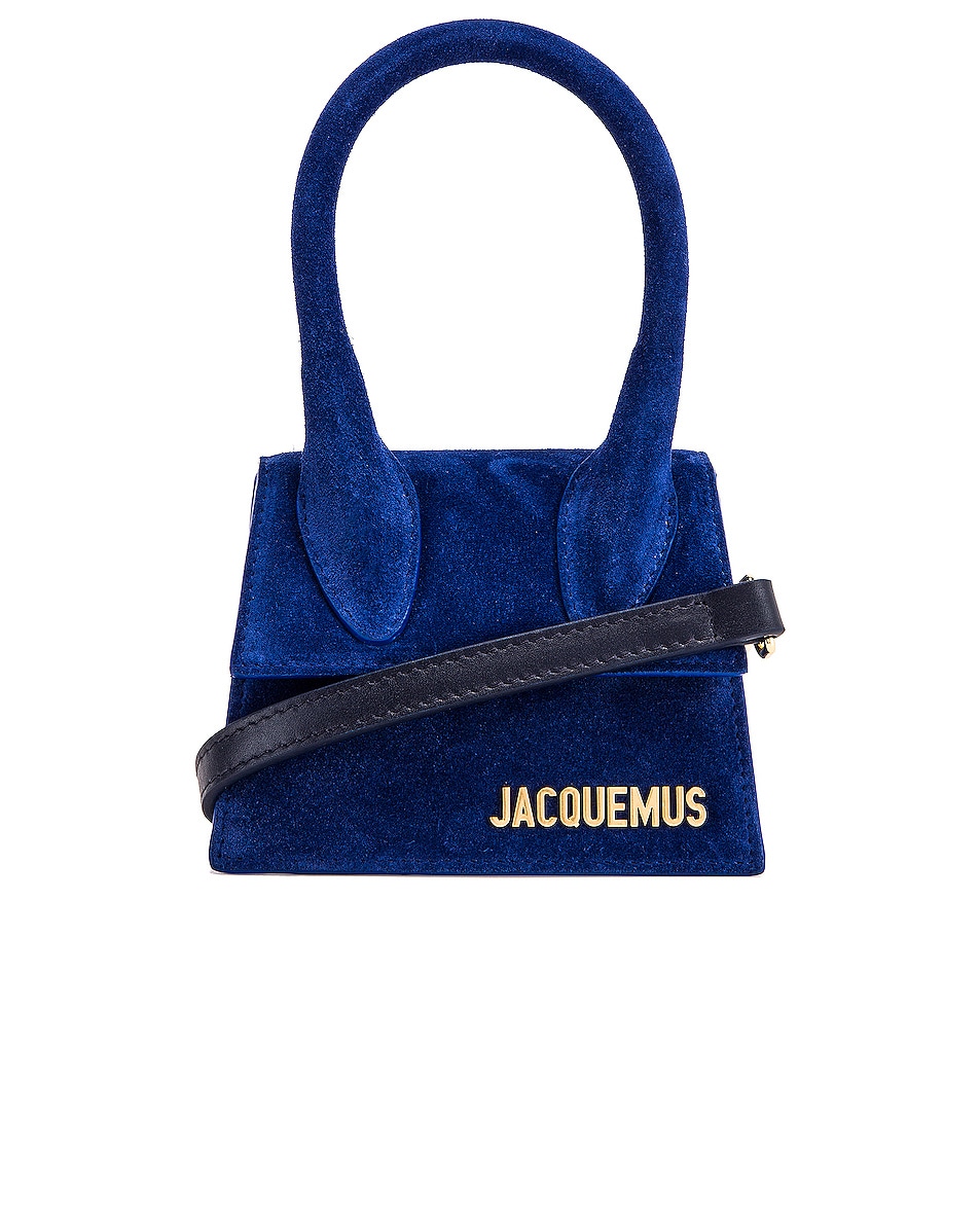 Image 1 of JACQUEMUS Chiquito Bag in Blue Suede