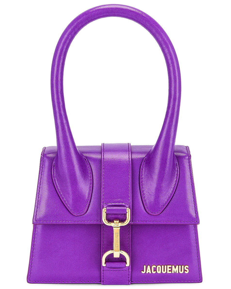 Image 1 of JACQUEMUS Le Chiquito Montagne Moyen Bag in Purple