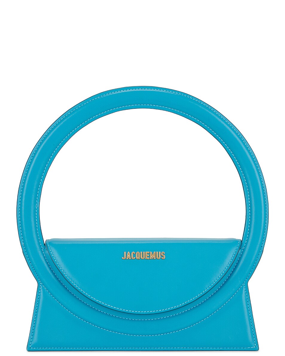 Image 1 of JACQUEMUS Le Sac Rond Bag in Turquoise