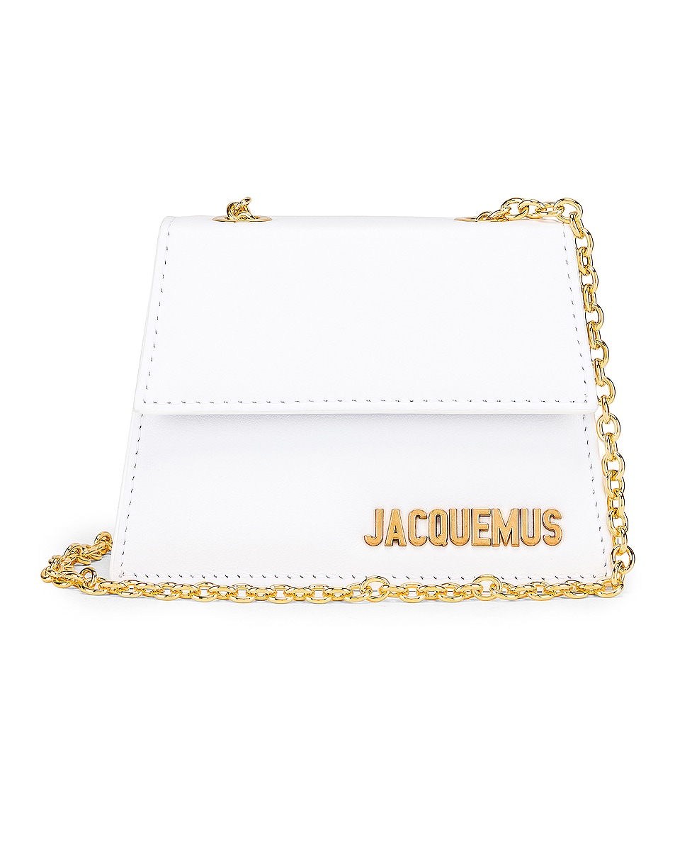 Image 1 of JACQUEMUS Piccolo Bag in White Leather