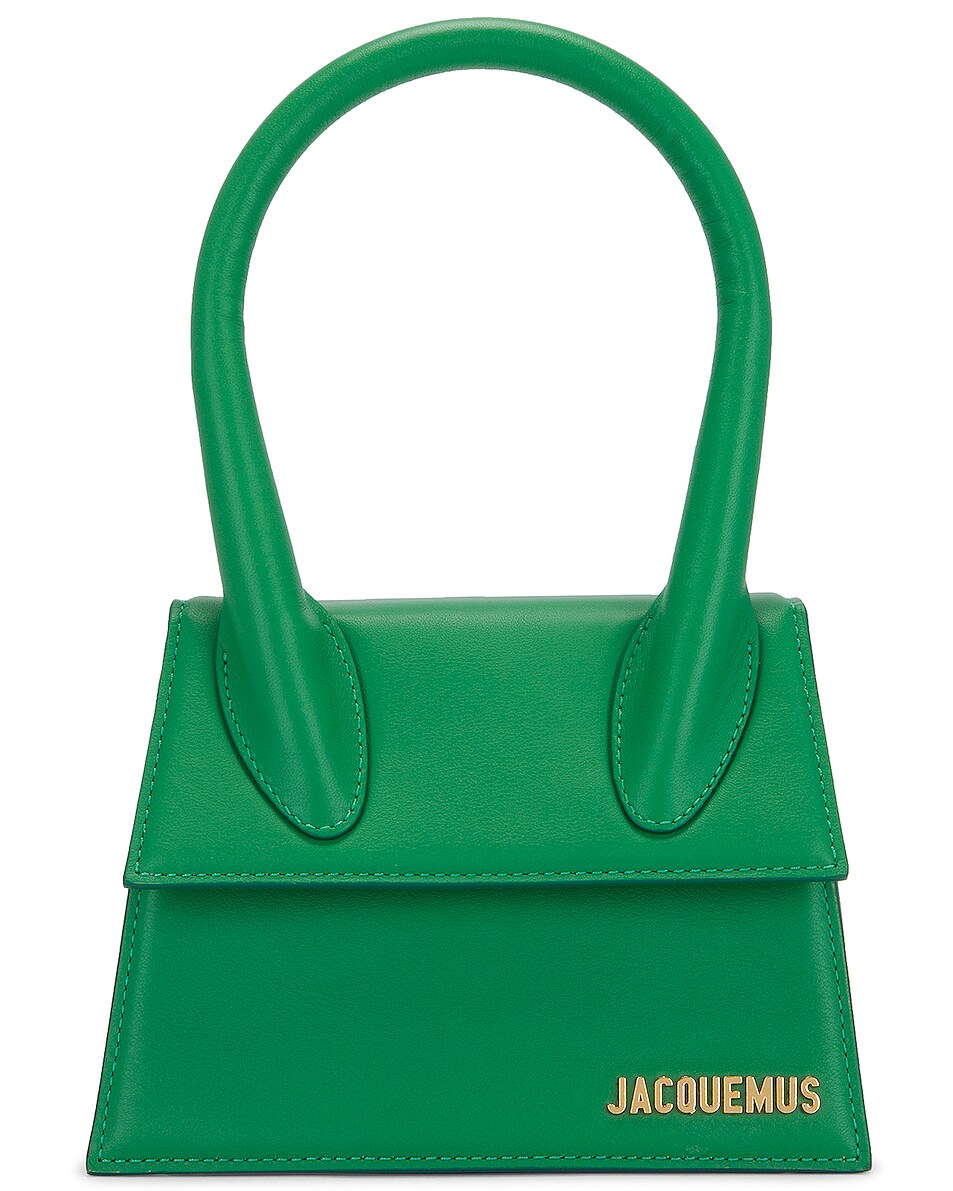 Image 1 of JACQUEMUS Le Chiquito Moyen Bag in Green