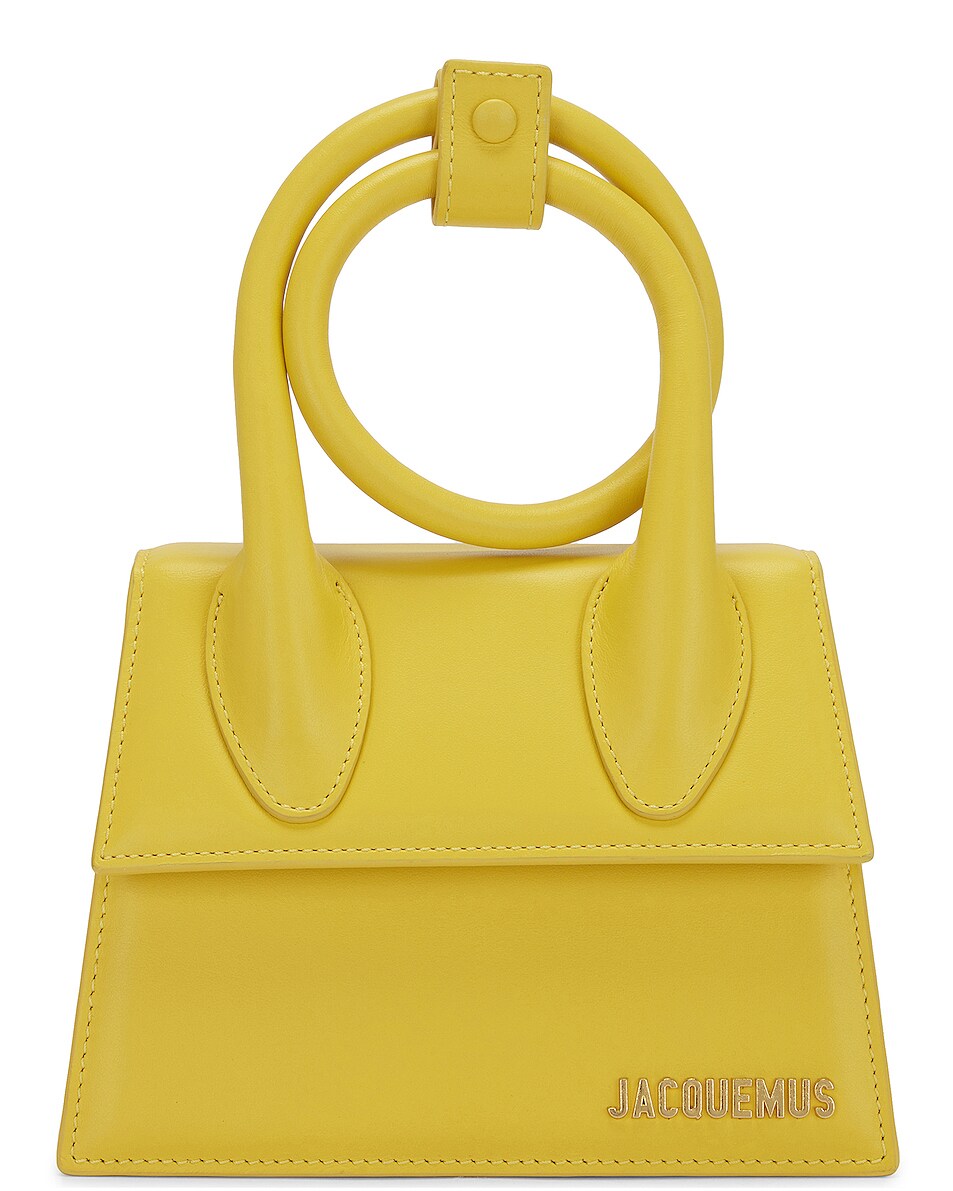 Image 1 of JACQUEMUS Le Chiquito Noeud Bag in Yellow