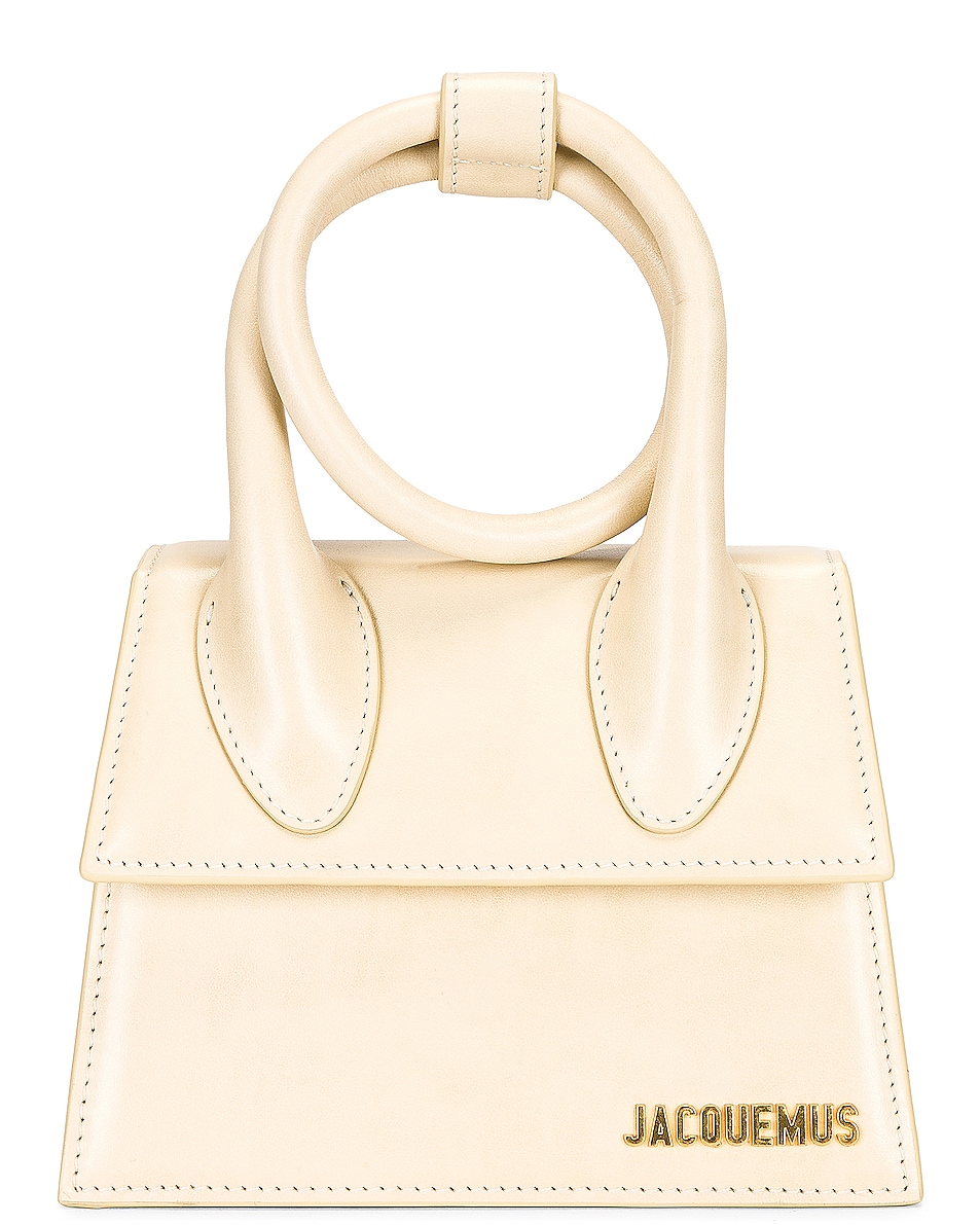 JACQUEMUS Le Chiquito Noeud Bag in Ivory | FWRD