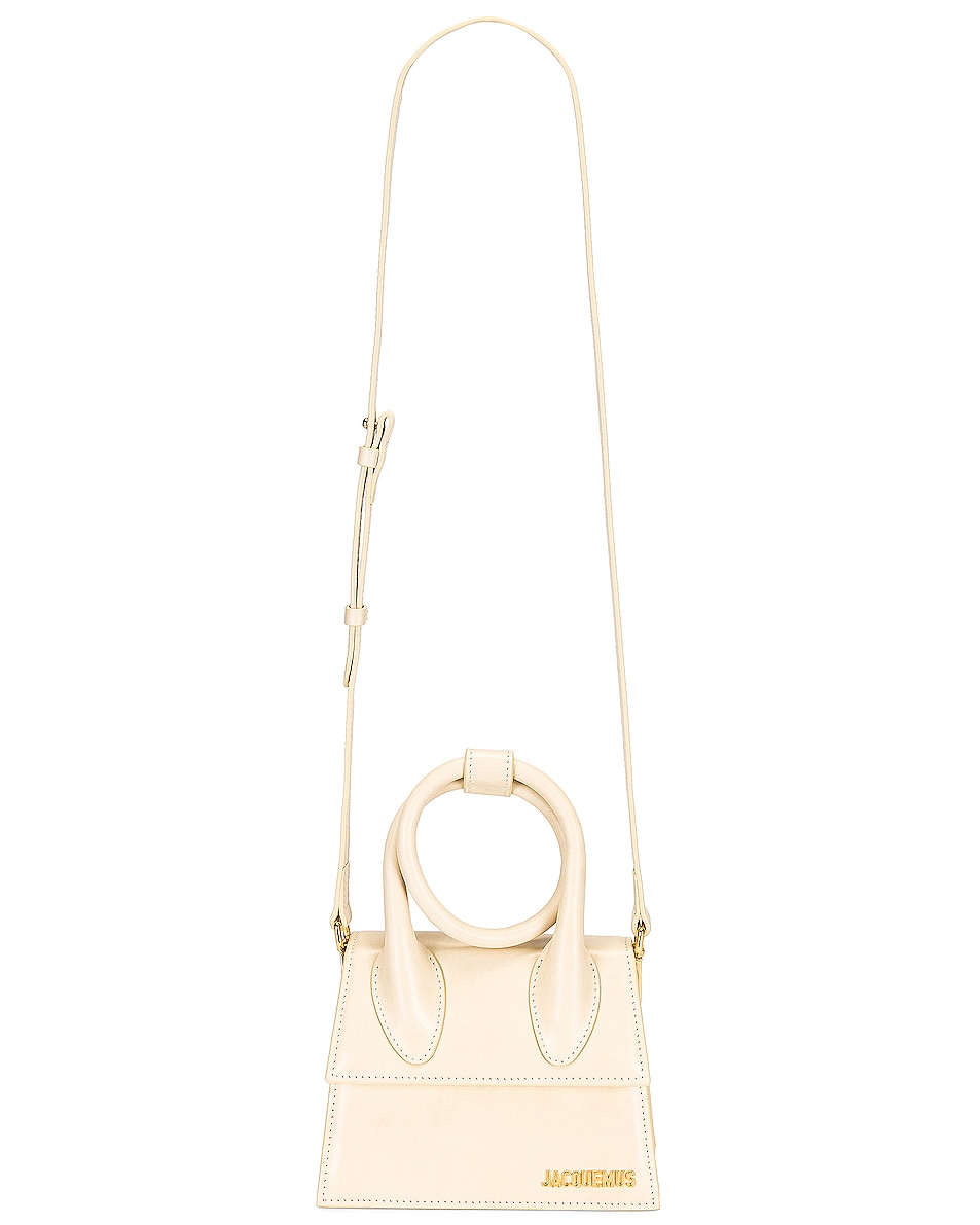 JACQUEMUS Le Chiquito Noeud Bag in Ivory FWRD