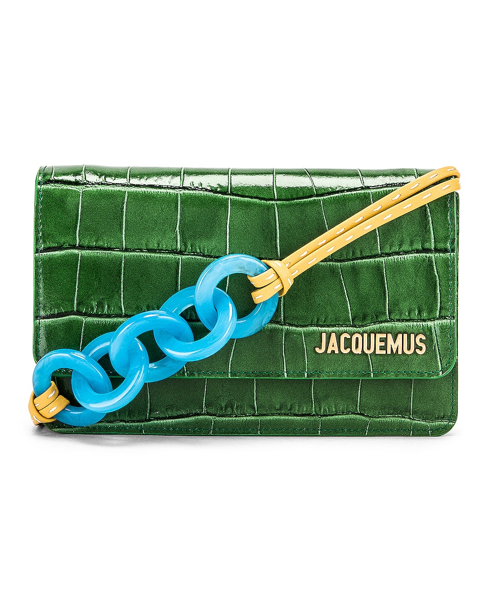 Image 1 of JACQUEMUS Le Sac Riviera Bag in Dark Green