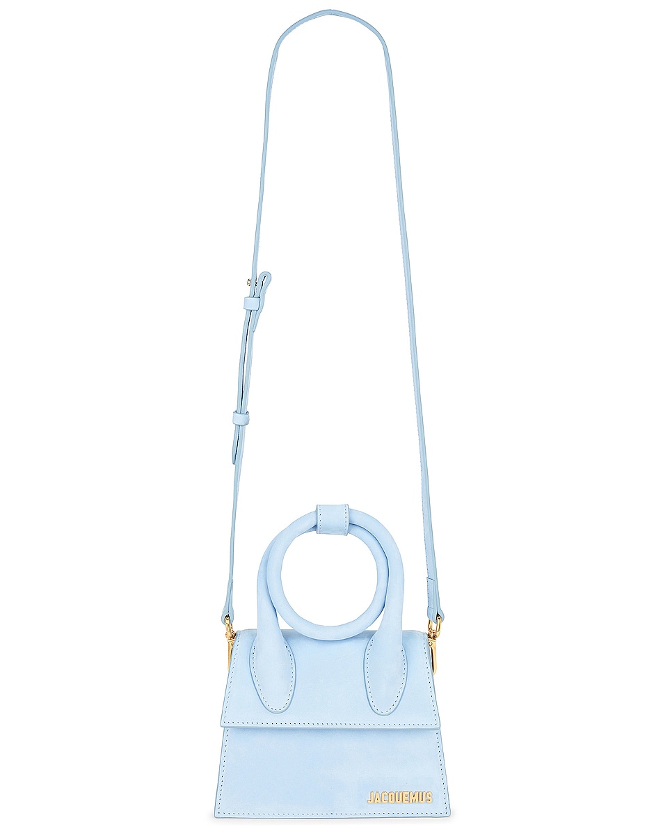 Image 1 of JACQUEMUS Le Chiquito Noeud Bag in Light Blue