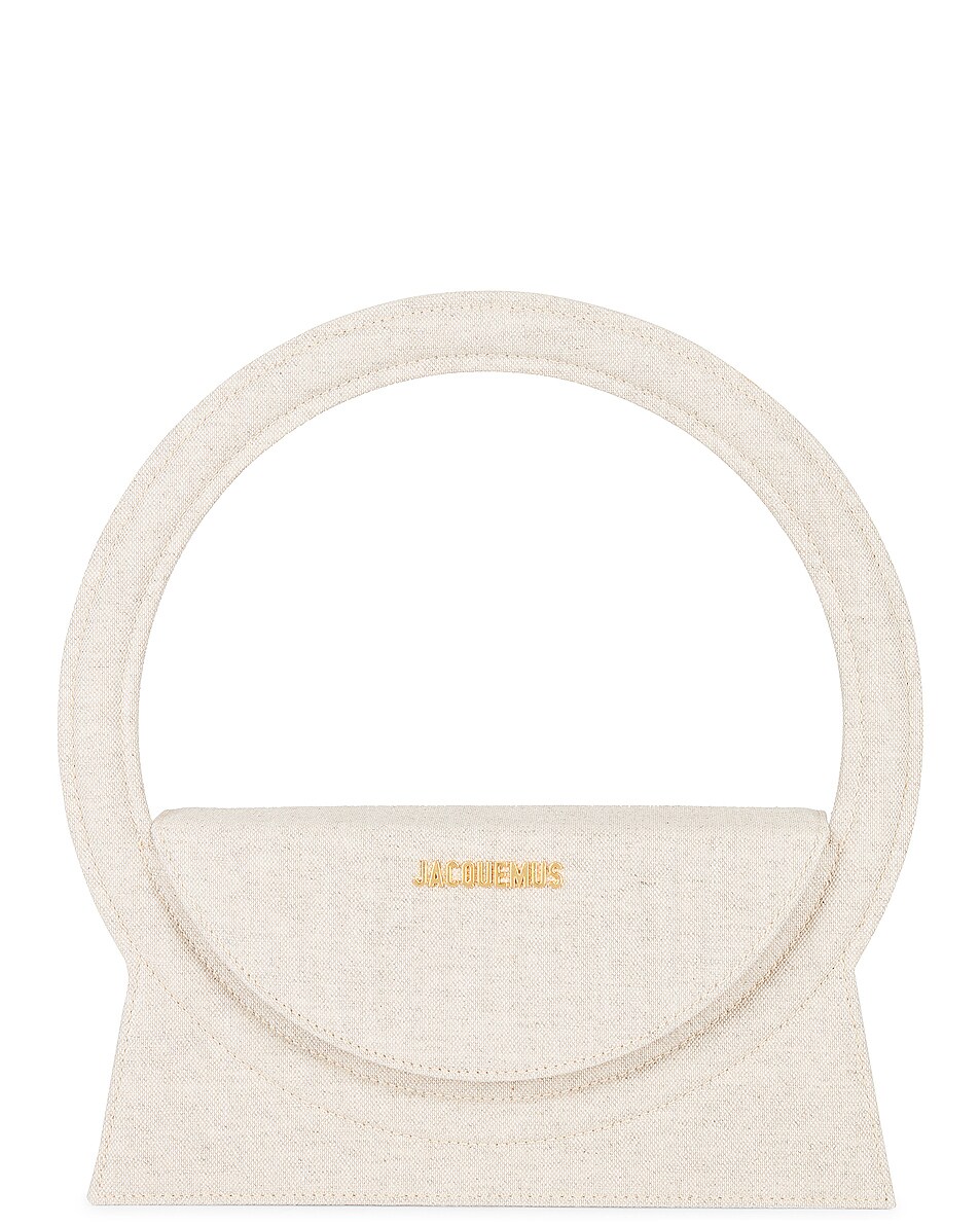 Image 1 of JACQUEMUS Le Sac Rond Bag in Light Greige