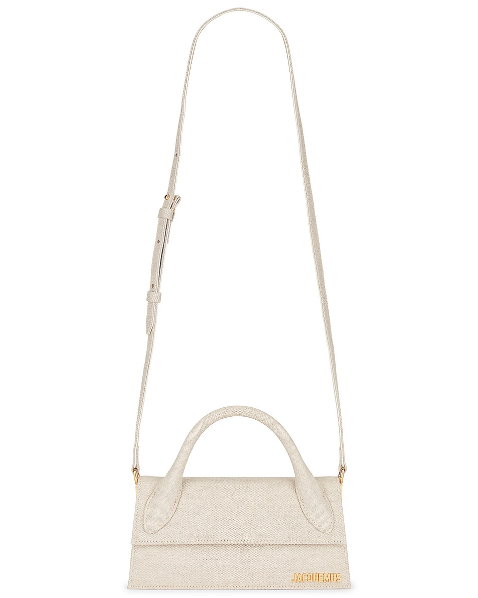 Image 1 of JACQUEMUS Le Chiquito Long Bag in Light Greige