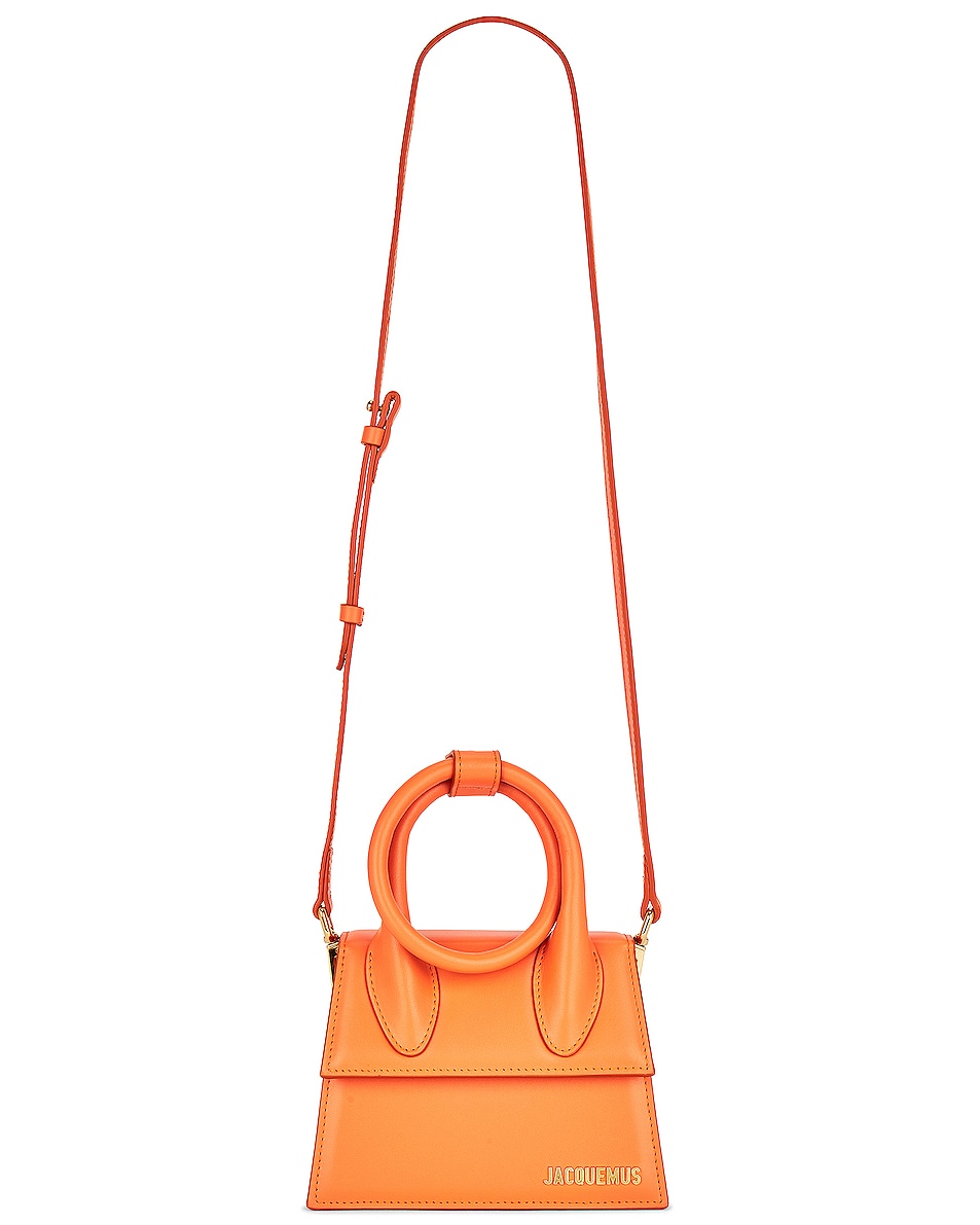 Image 1 of JACQUEMUS Le Chiquito Noeud Bag in Orange