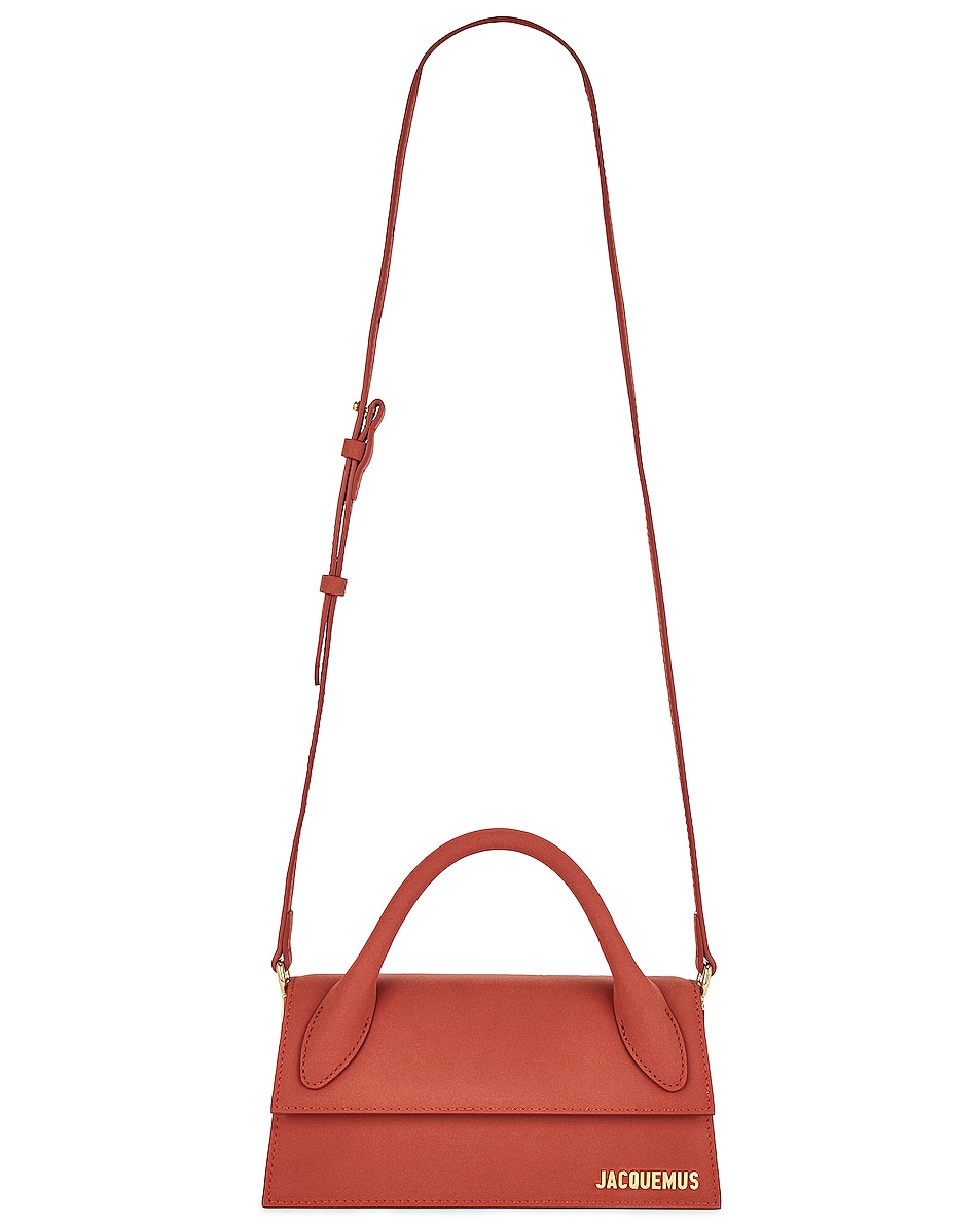 Image 1 of JACQUEMUS Le Chiquito Long Bag in Dark Red