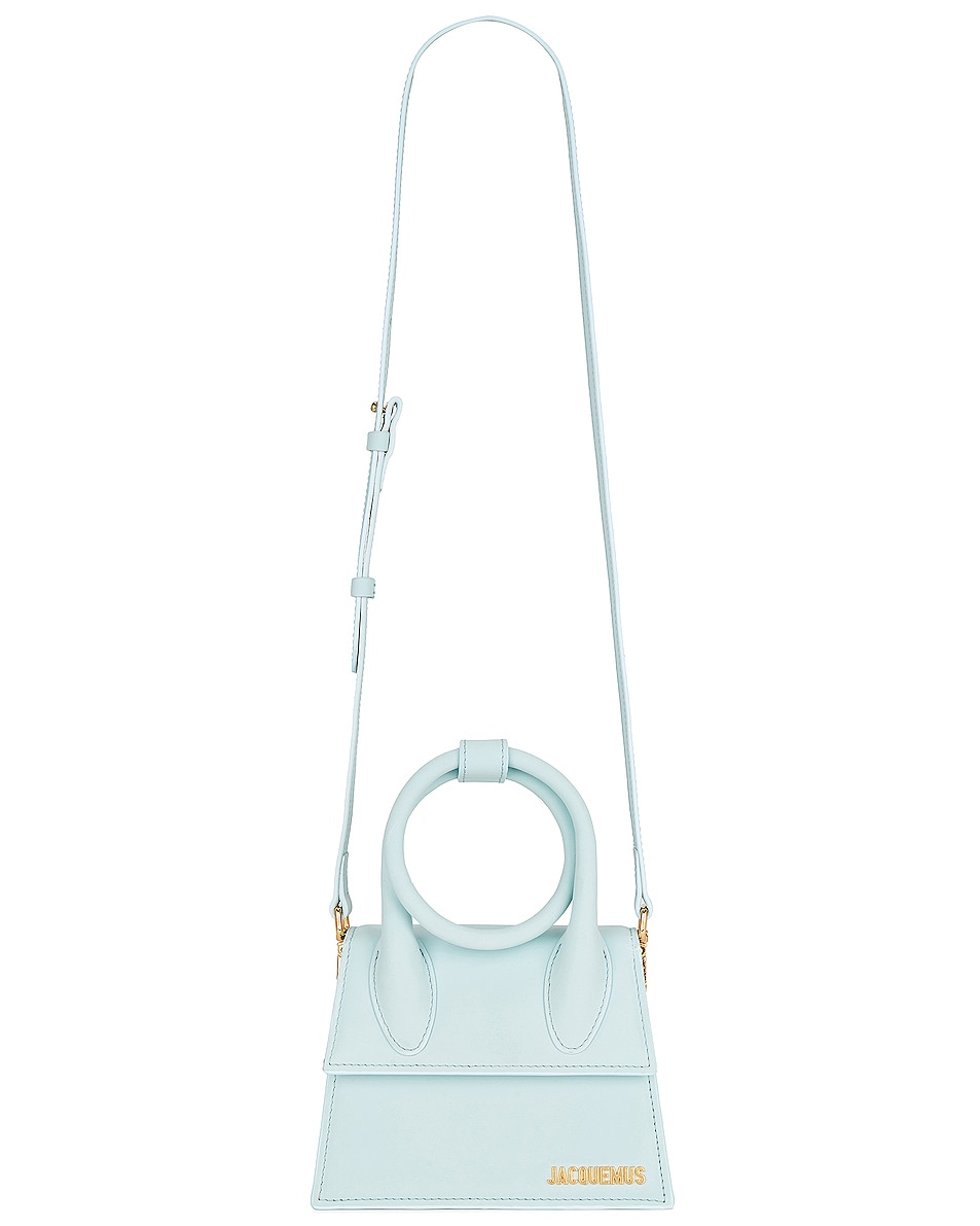 Image 1 of JACQUEMUS Le Chiquito Noeud Bag in Pale Blue