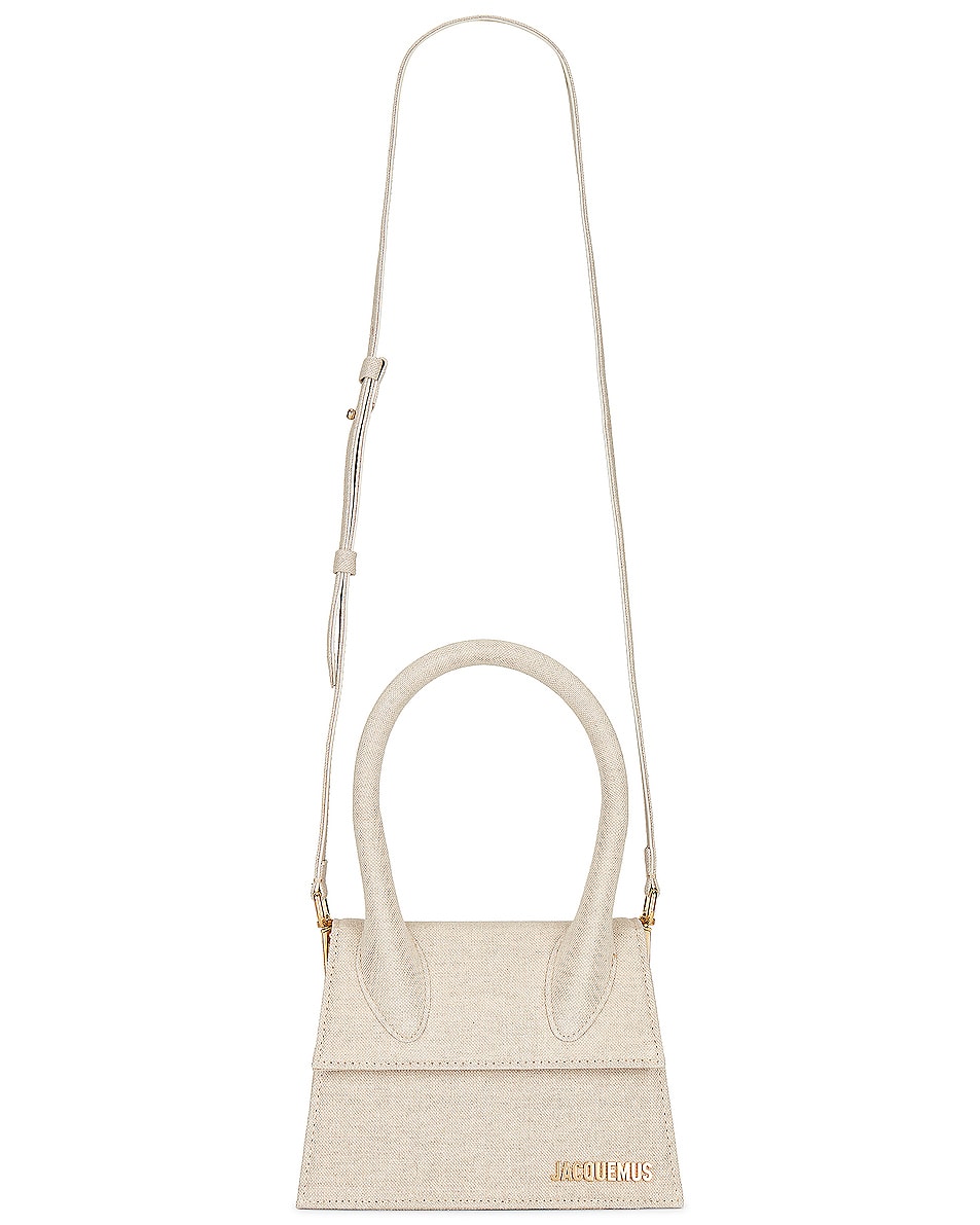 Image 1 of JACQUEMUS Le Chiquito Moyen Bag in Light Greige