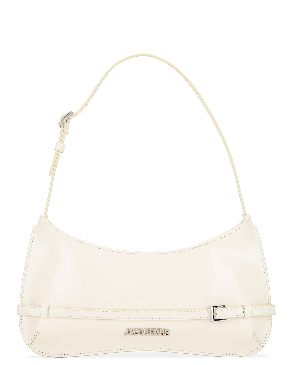 Image 1 of JACQUEMUS Le Bisou Ceinture Bag in Off White