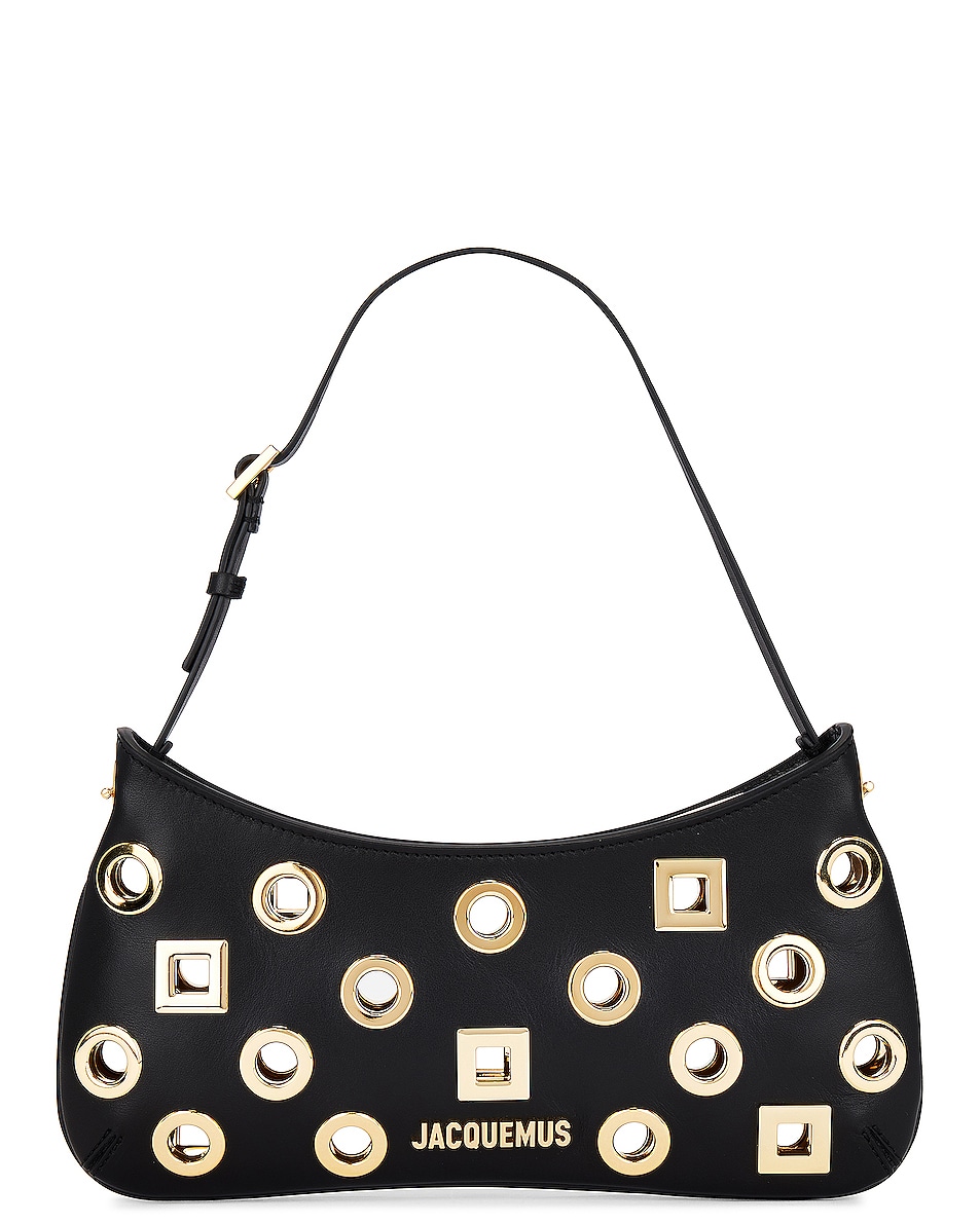 Image 1 of JACQUEMUS Le Bisou Rond Carre Bag in Black