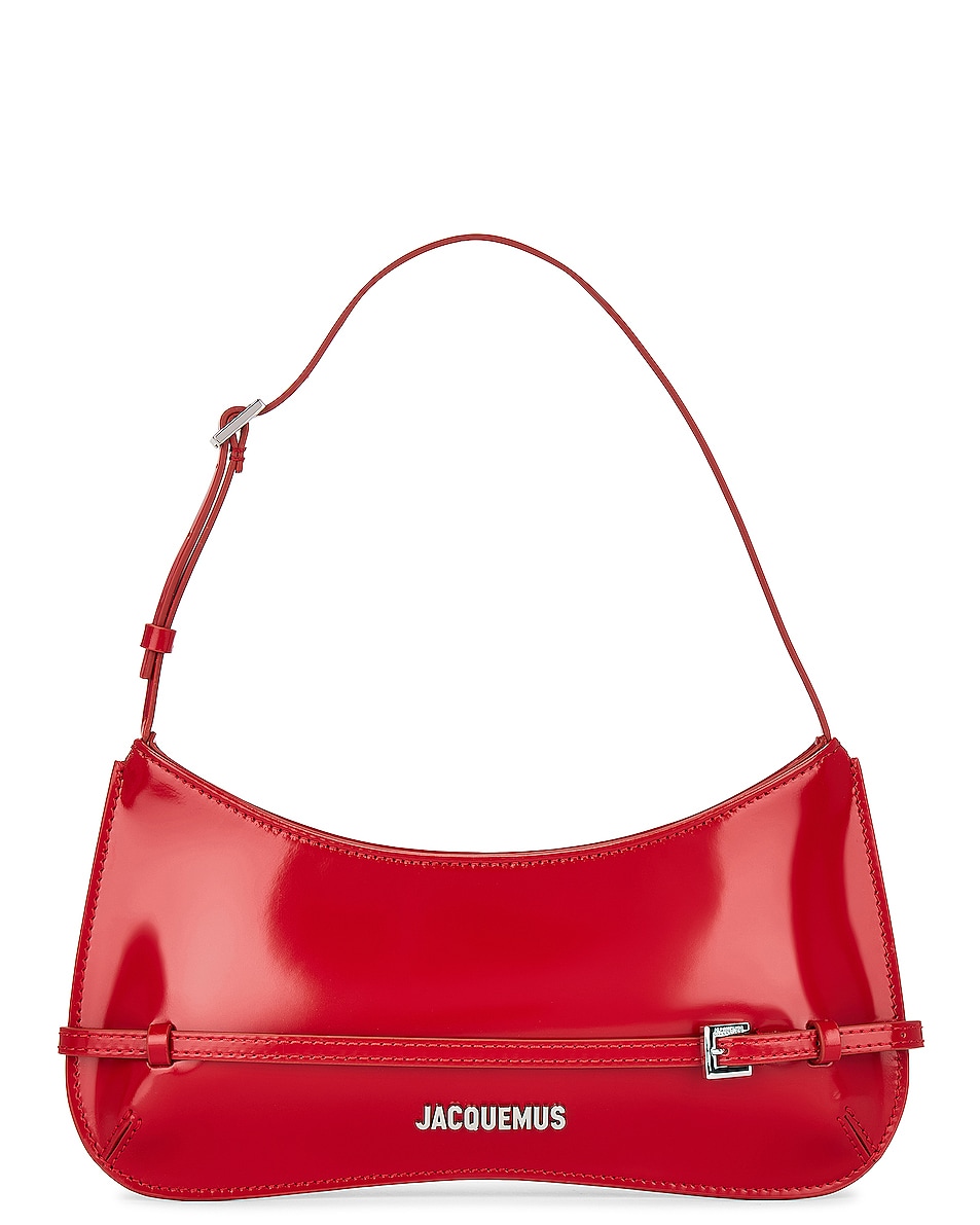 Image 1 of JACQUEMUS Le Bisou Ceinture Bag in Red