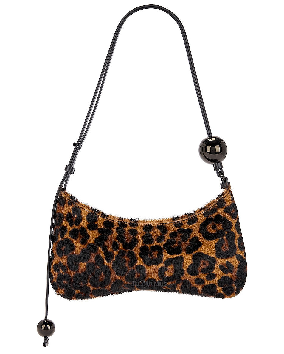 Image 1 of JACQUEMUS Le Bisou Perle in Leopard Brown