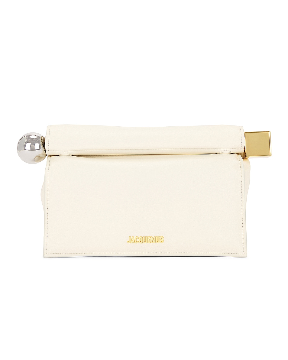 Image 1 of JACQUEMUS La Pochette Rond Care in Light Ivory