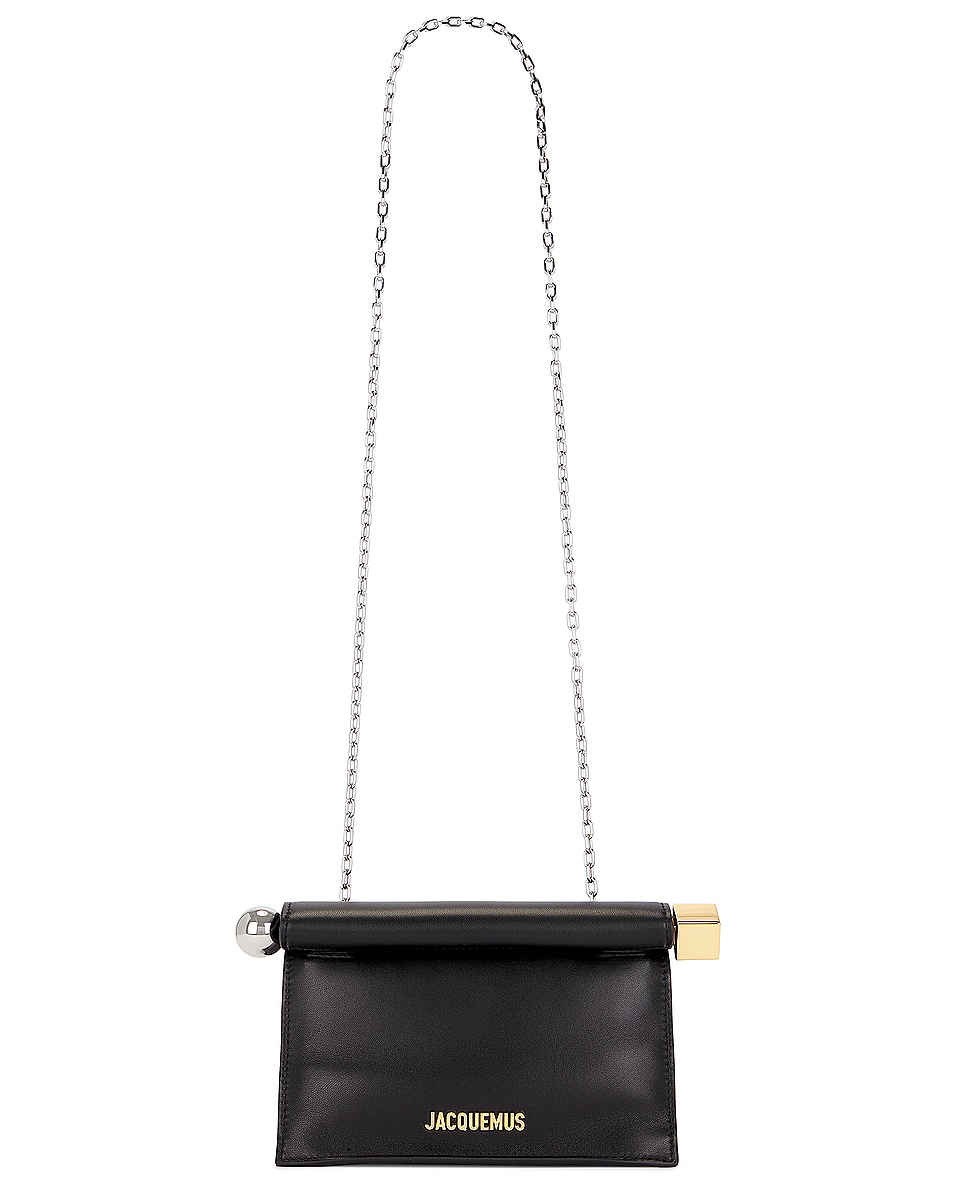 Image 6 of JACQUEMUS La Petite Pochette Rond in Black