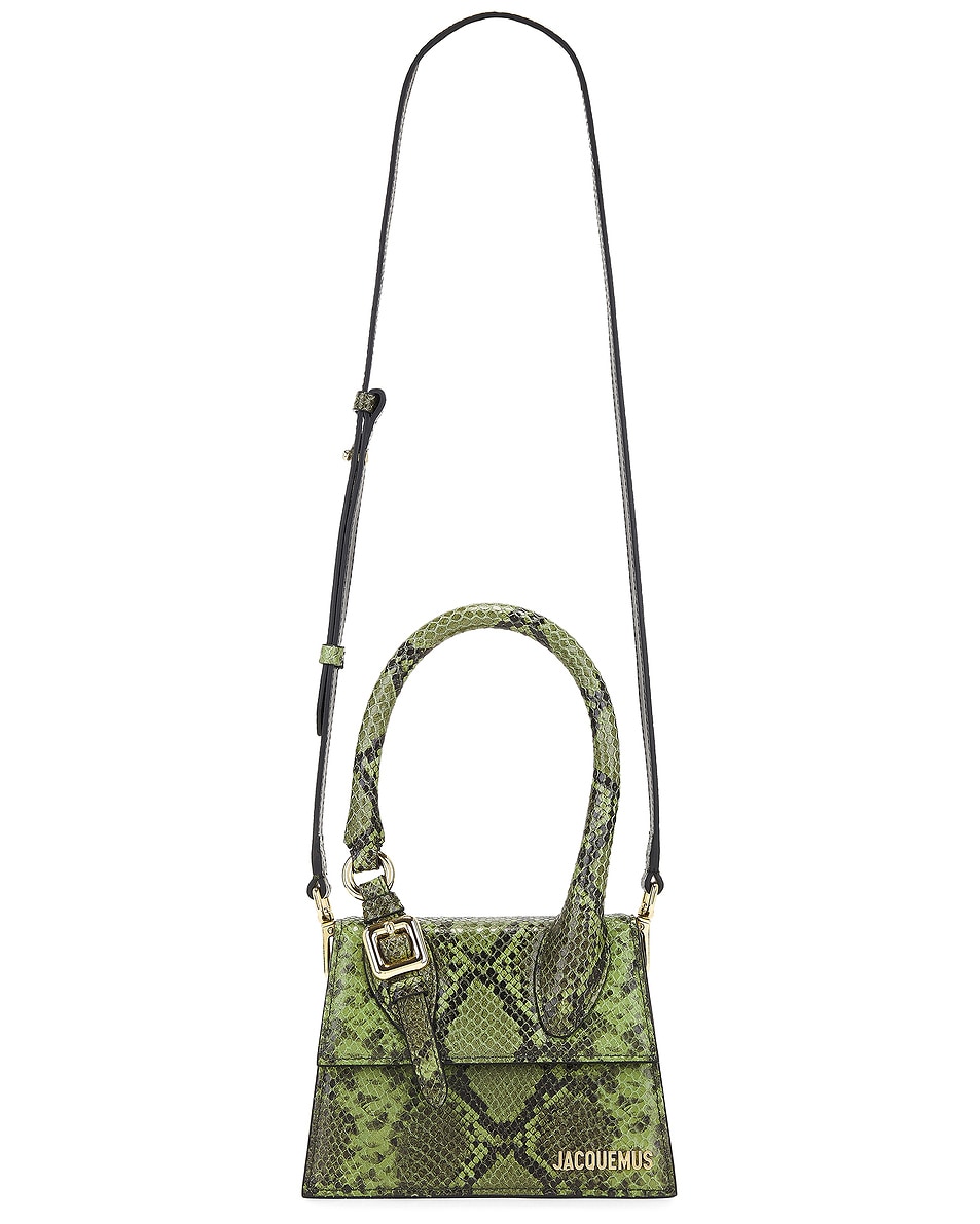 Image 1 of JACQUEMUS Le Chiquito Moyen Boucle Bag in Green