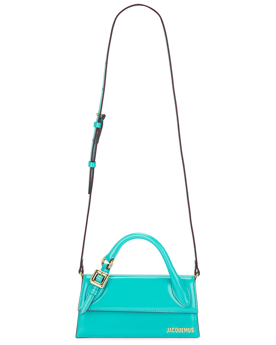 Image 1 of JACQUEMUS Le Chiquito Long Boucle Bag in Turquoise