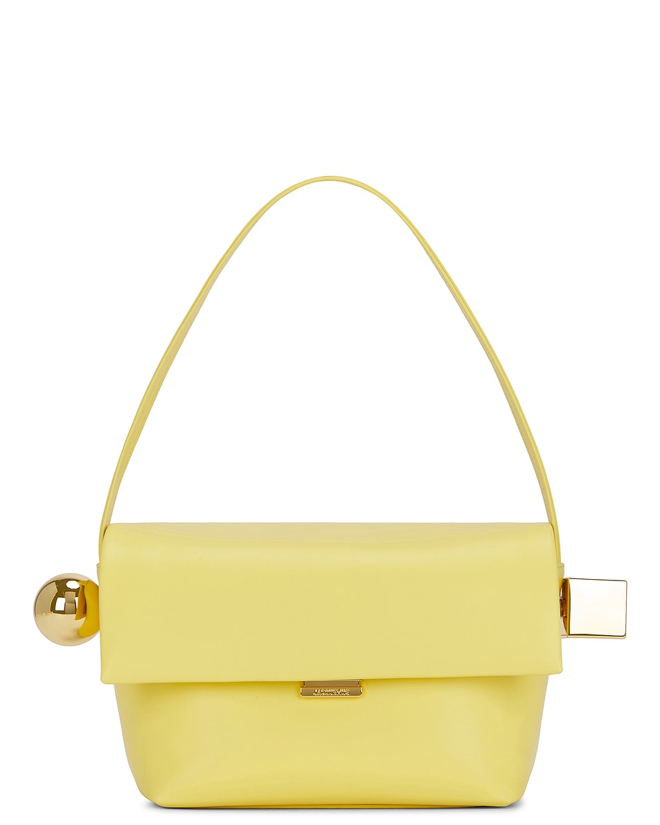 Image 1 of JACQUEMUS Le Rond Carre Bag in Light Yellow