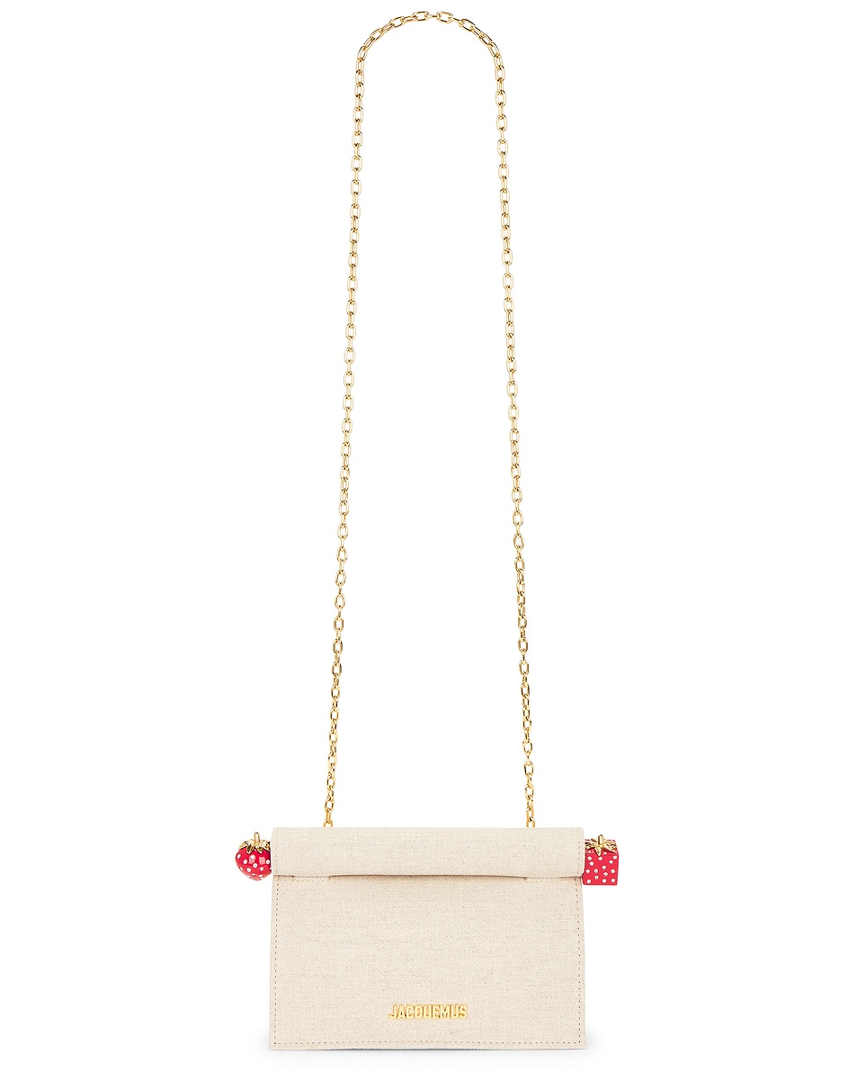 Image 1 of JACQUEMUS La Petite Pochette Rond C in Light Greige