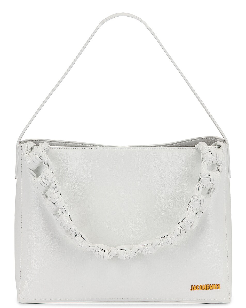 Image 1 of JACQUEMUS Le Grand Sac Noeud Bag in White