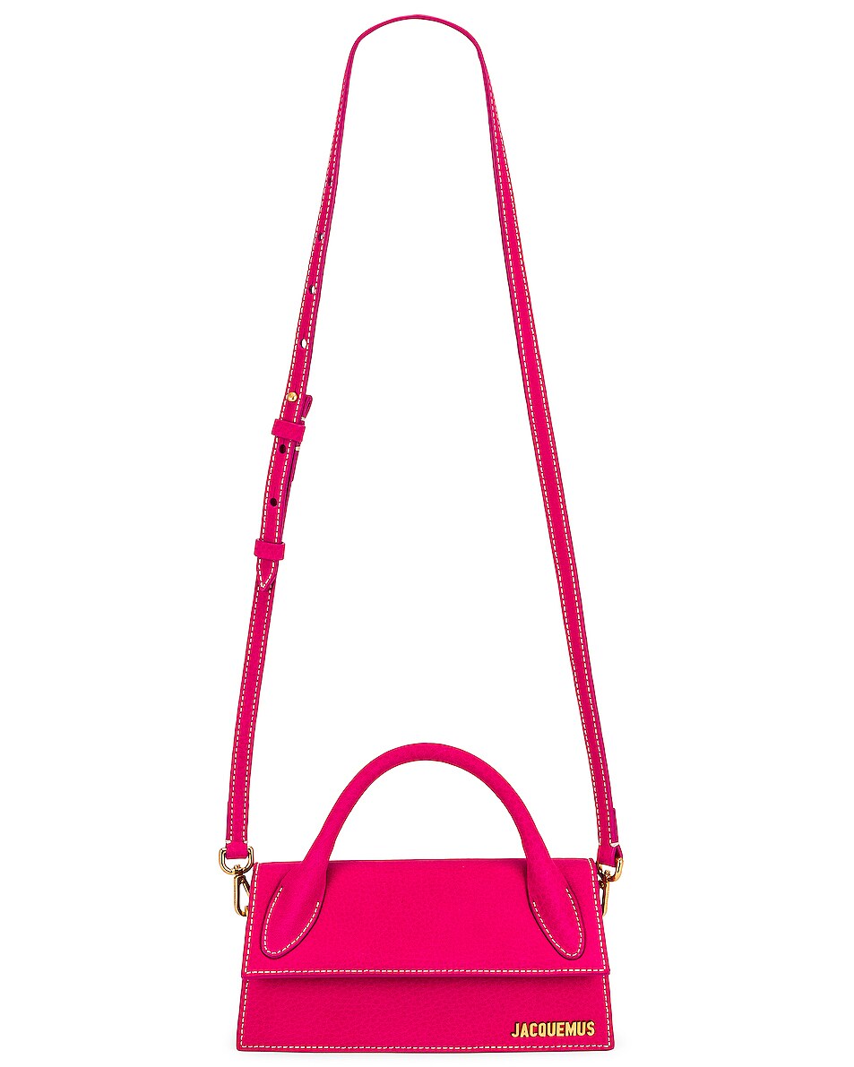jacquemus pink suede bag