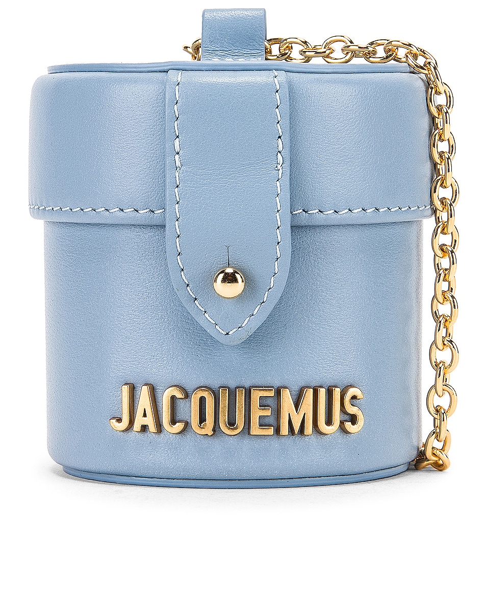 Image 1 of JACQUEMUS Vanity Bag in Light Blue Leather