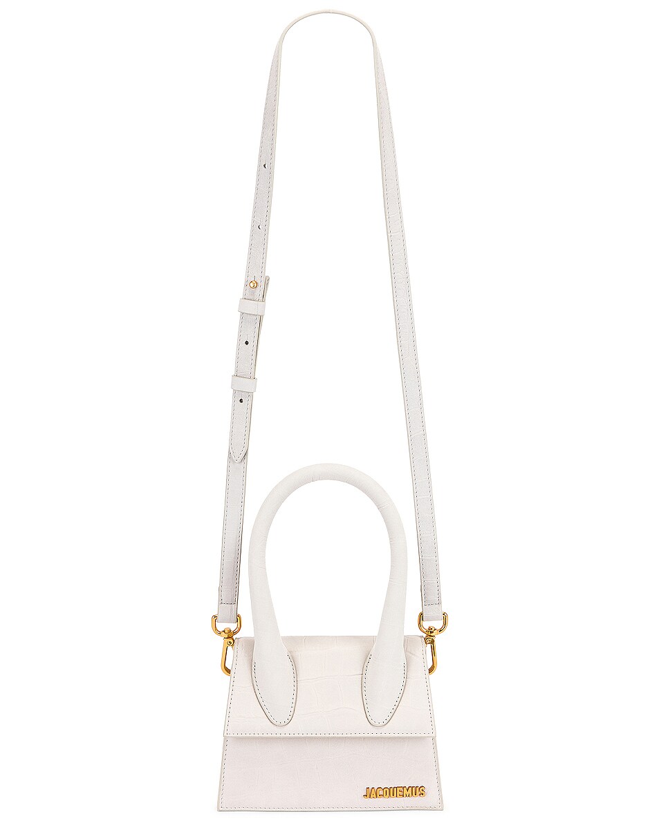 JACQUEMUS Le Chiquito Moyen Bag in White | FWRD