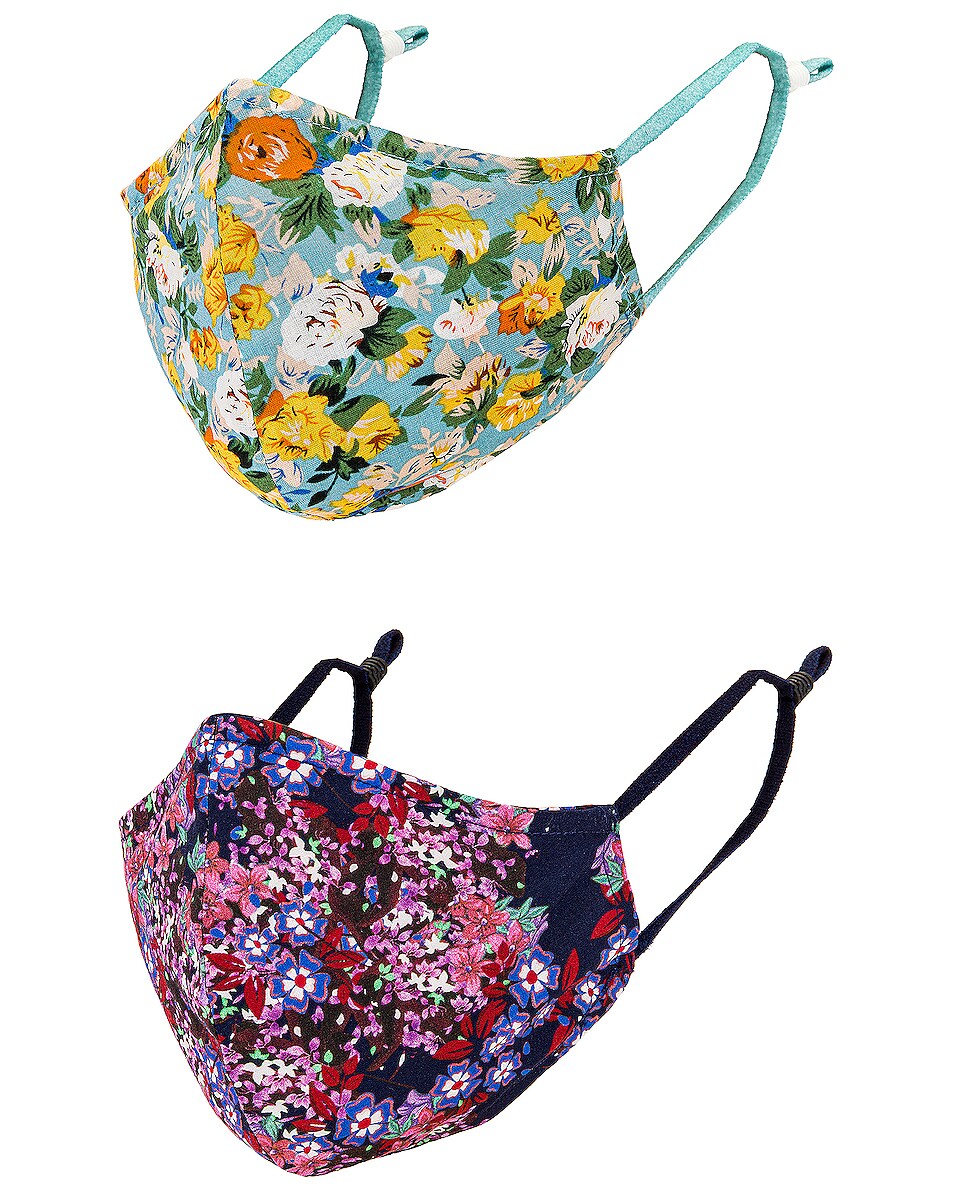 Image 1 of SIMKHAI 2 Pack Printed Cloth Masks in Wild Floral