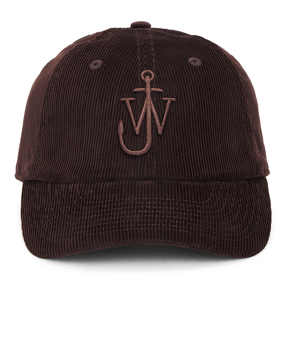 Image 1 of JW Anderson Baseball Cap in Dark Brown