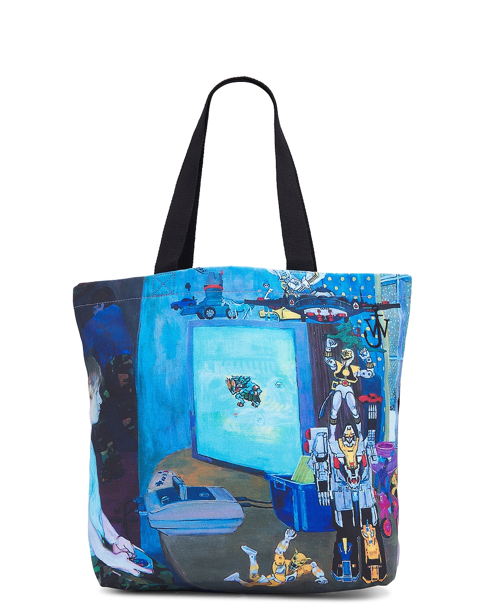 Image 1 of JW Anderson Canvas Tote in Blue