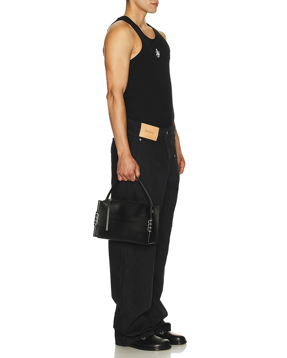 Image 2 of JW Anderson Loafer Bag in Black
