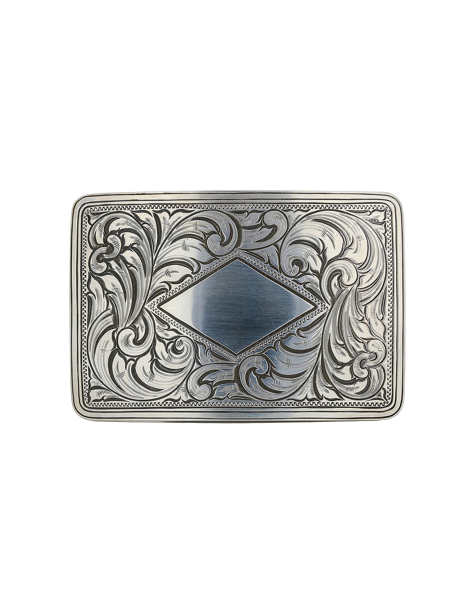 Image 1 of Kemo Sabe Gilman Rectangle Belt Buckle in Silver