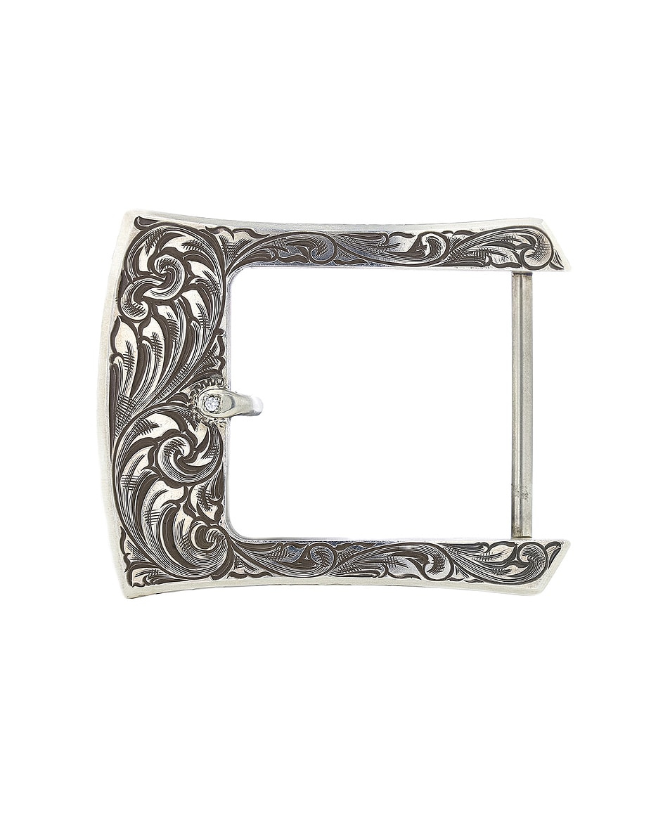 Image 1 of Kemo Sabe Guston Engraved Belt Buckle in Silver