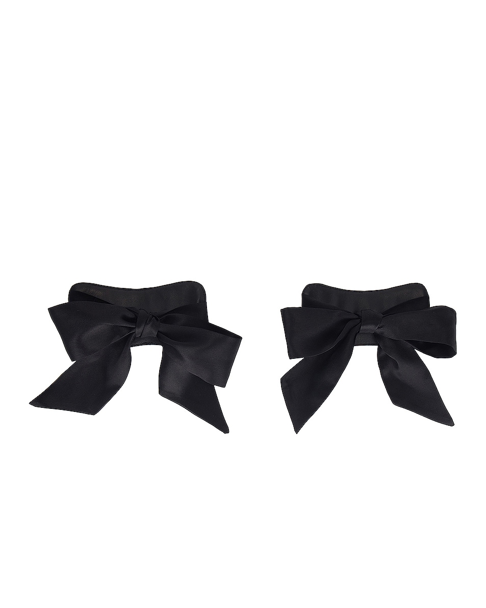 Image 1 of Kiki de Montparnasse My Tie Cuffs in Black