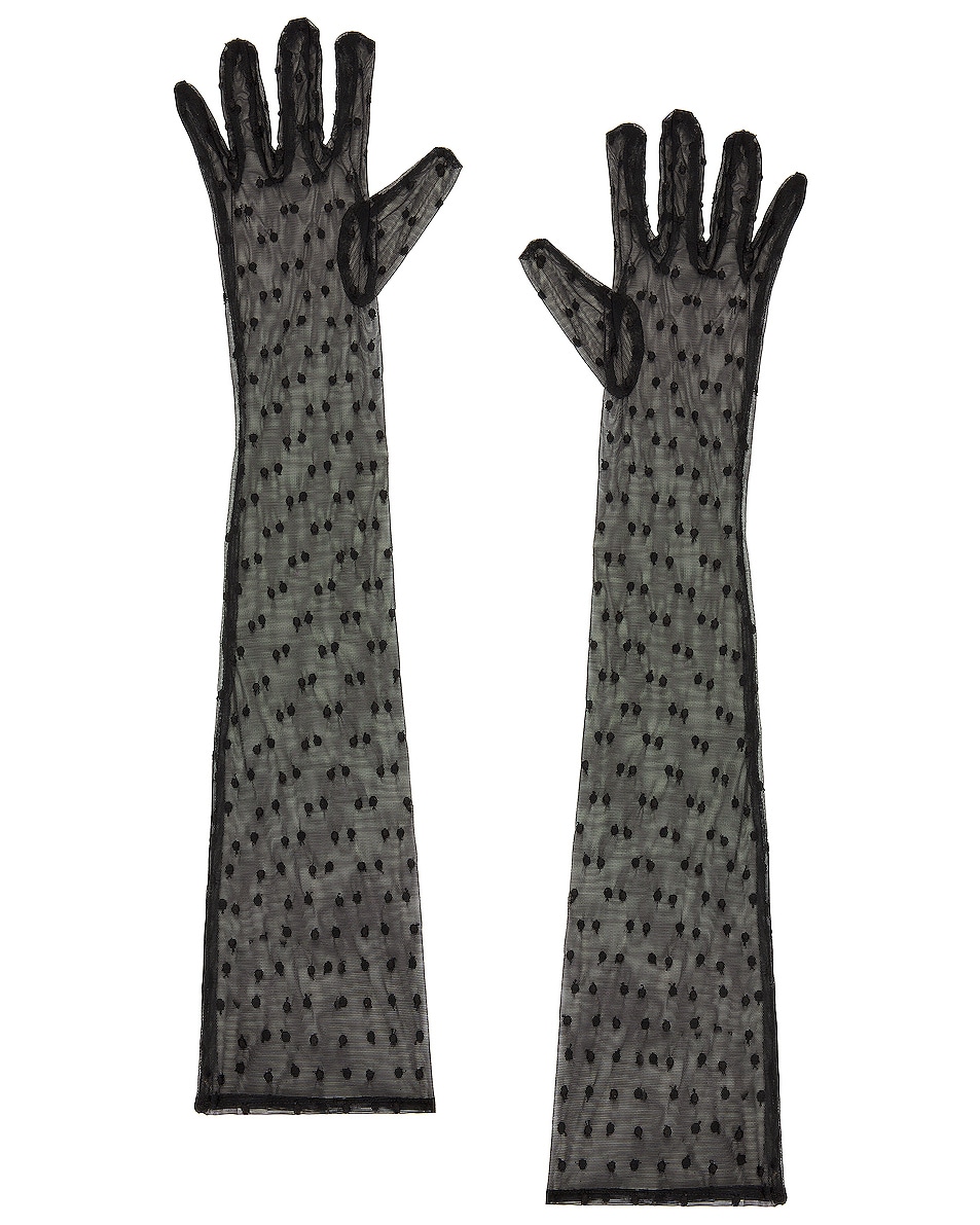 Image 1 of Kiki de Montparnasse Merci Gloves in Black