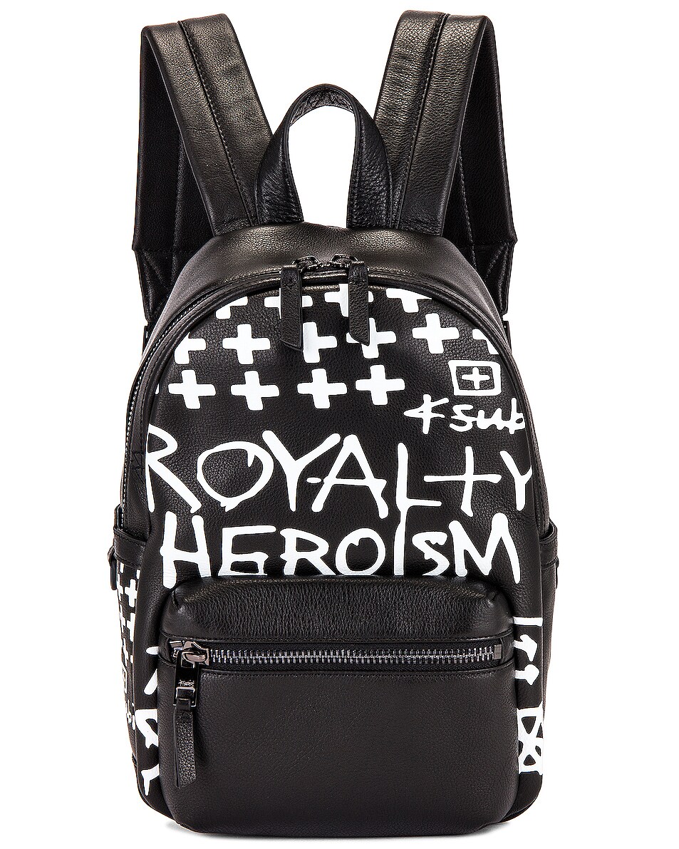 Image 1 of Ksubi Kruiser Mini Backpack in Black & White