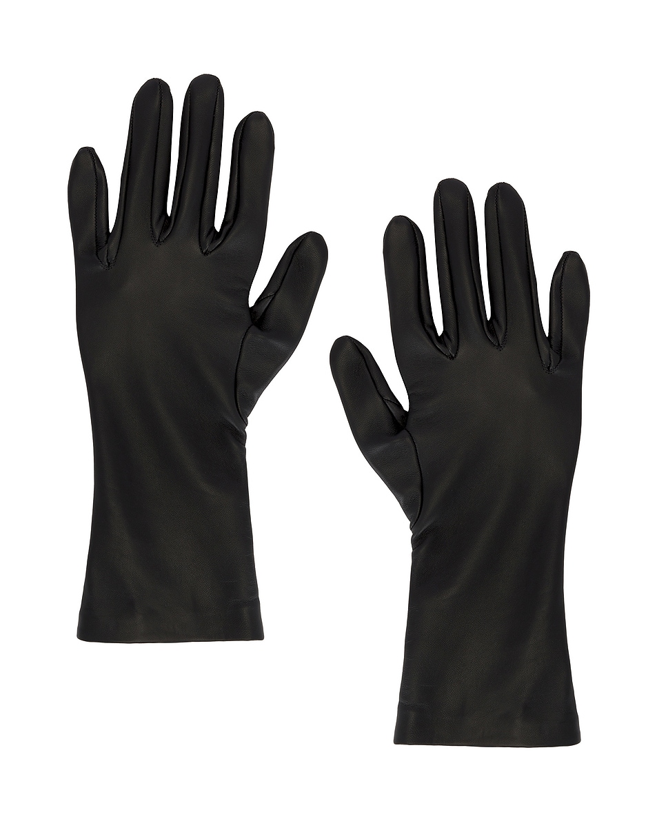 Image 1 of KHAITE Remo Mid Gloves in Black