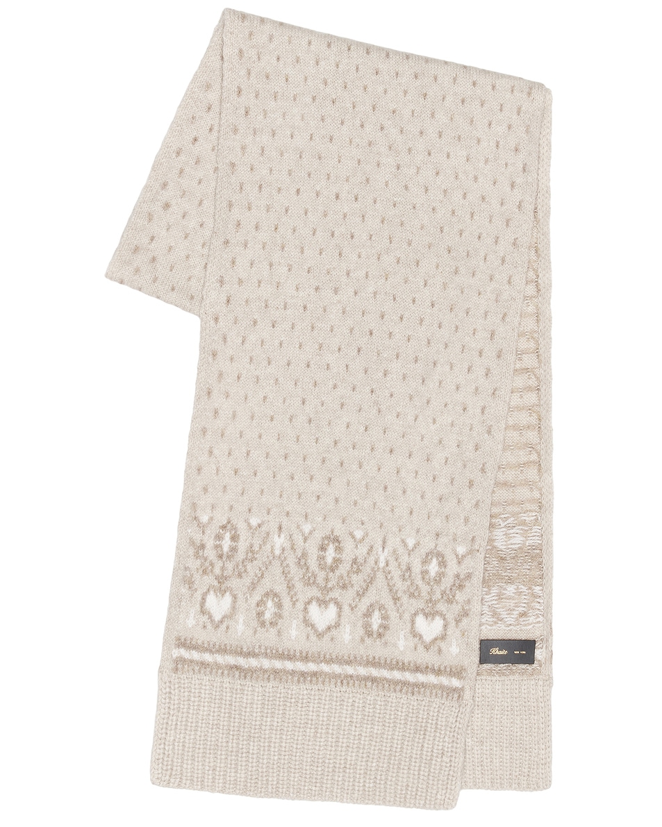 Image 1 of KHAITE Lucerne Scarf in Ecru Multi