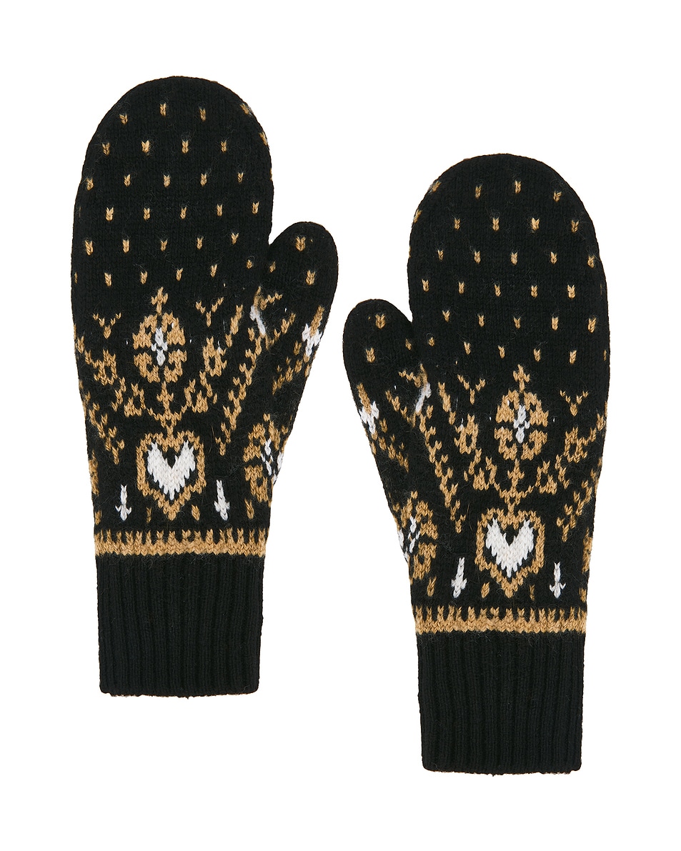 Image 1 of KHAITE Christel Mitten in Black