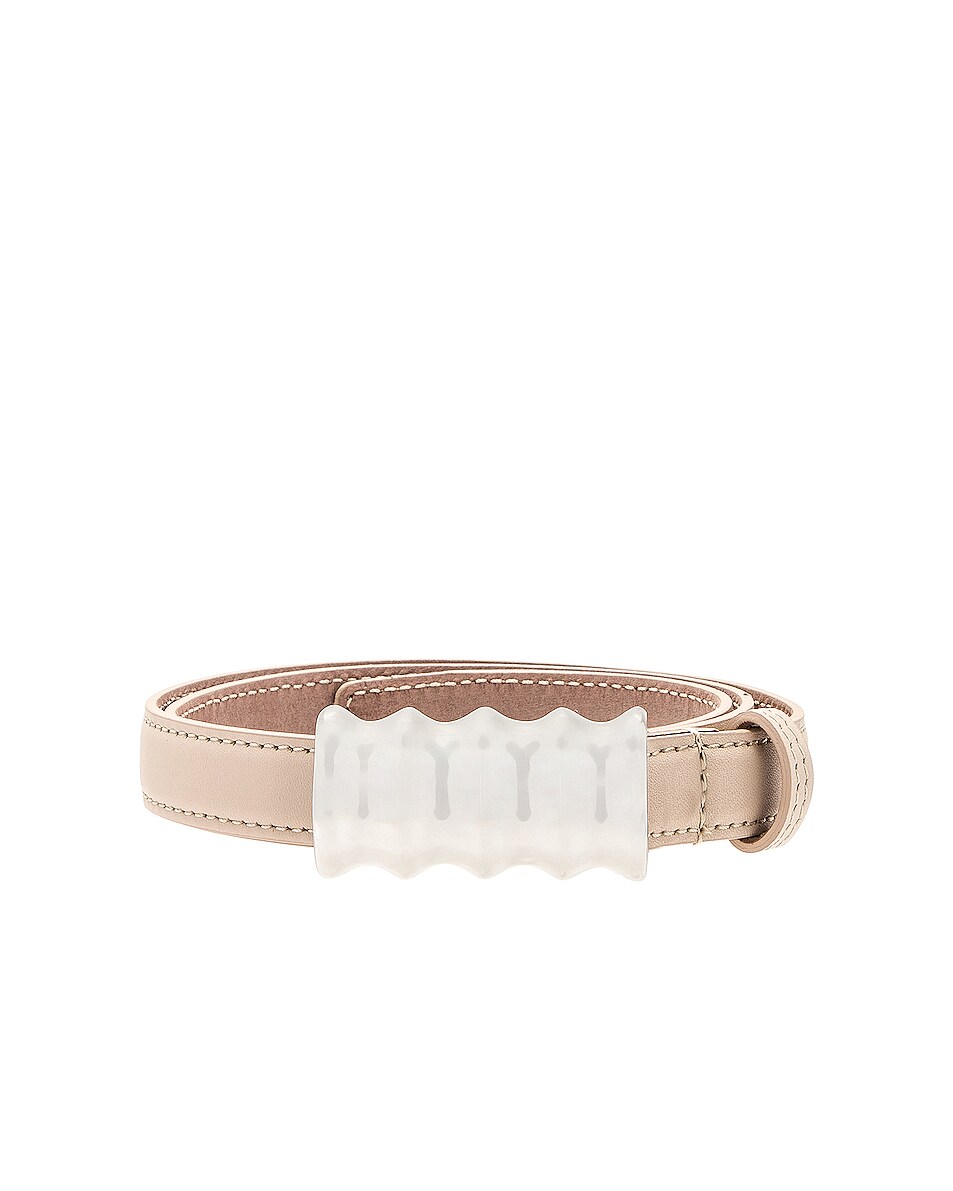 KHAITE Small Julius Belt in Cream | FWRD