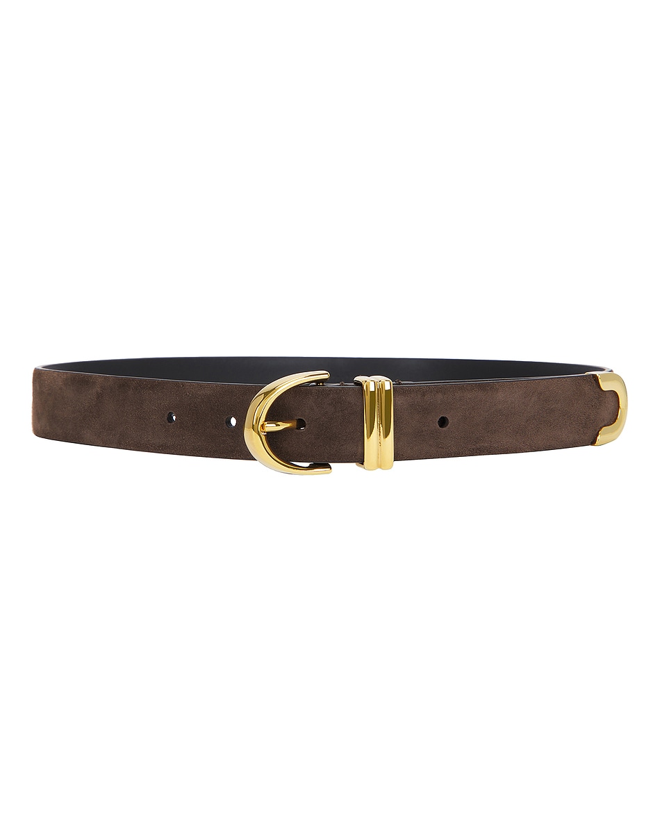 Image 1 of KHAITE Bambi Skinny Belt in Ebano