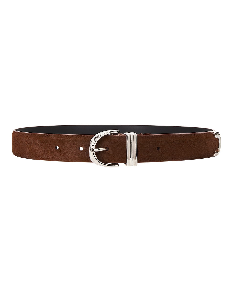 Image 1 of KHAITE Bambi Skinny Belt in Rust