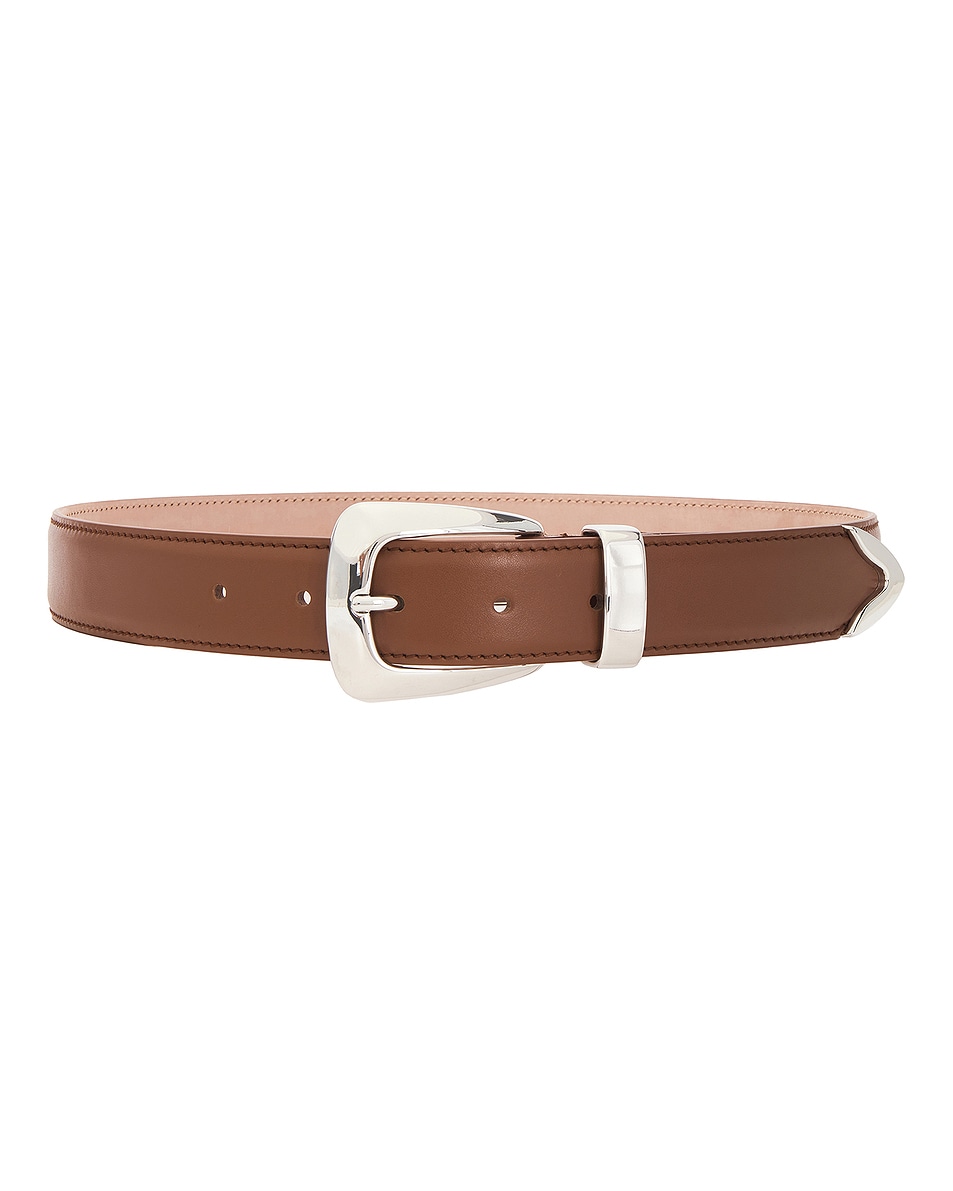 Image 1 of KHAITE Benny 30mm Belt in Dark Tan
