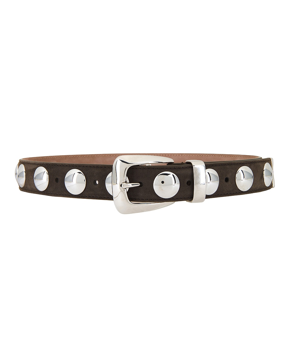 Image 1 of KHAITE Benny 30mm Stud Belt in Ebano