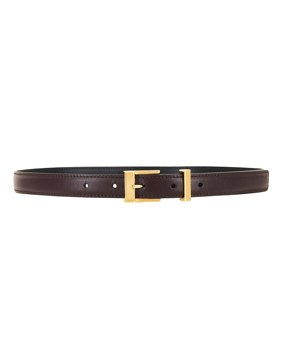 Image 1 of KHAITE Manhattan 20mm Belt in Bordeaux