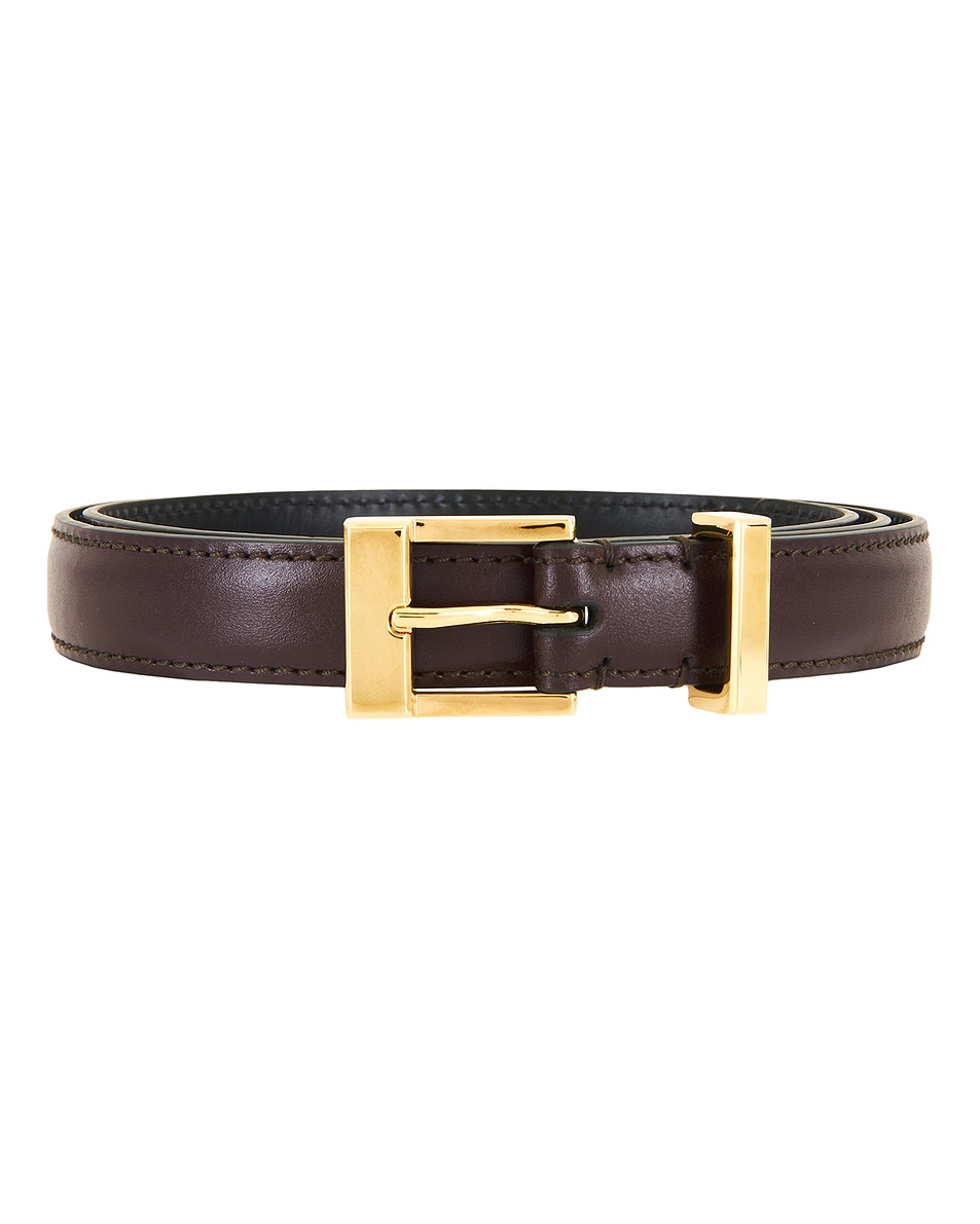 Image 3 of KHAITE Manhattan 20mm Belt in Bordeaux